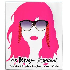 Betsey Johnson RX-able Sunglasses, Case & Chain NIB